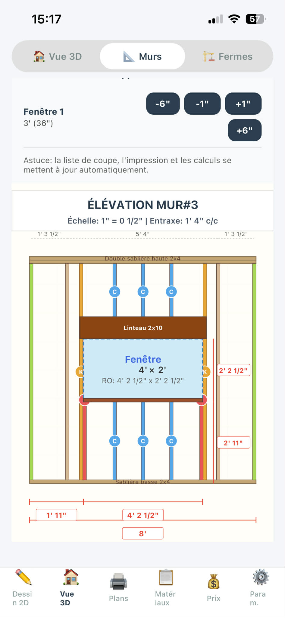 Mur avec fenêtre